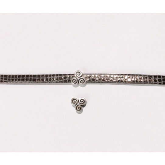 Passant celtique 5mm étain, plaqué argent