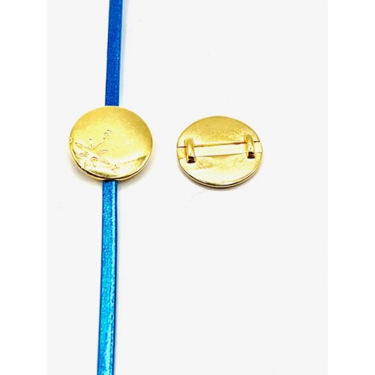 Passant pastille boussole pour cuir plat 3mm