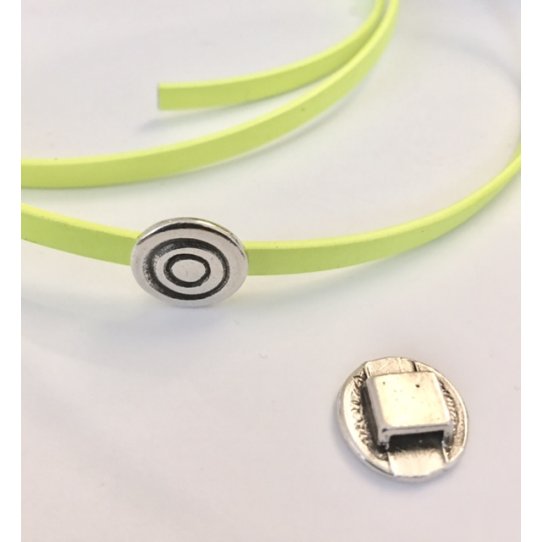Passant spirale 5mm en étain
