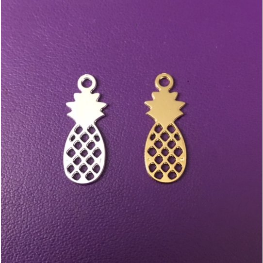 Pendant Ananas en laiton plaqu en France