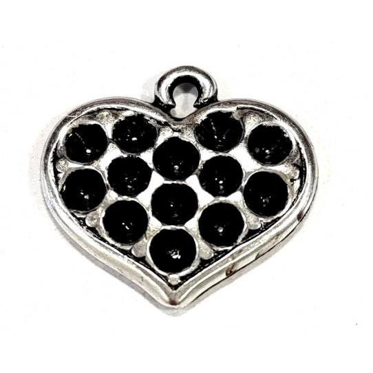 Pendant coeur pour coller strass