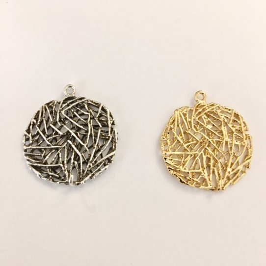 Pendant laiton stylis, plaqu en France