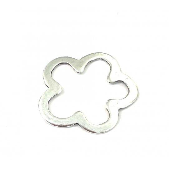 Pendant ou intercalaire fleur vid  45 x 45 mm 