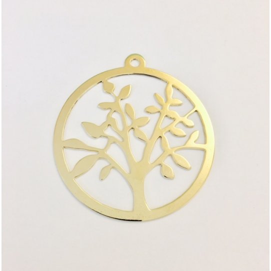 Pendant - tree of life gilded with gold 24 carat
