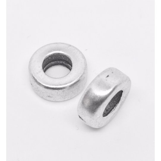 Perle rondelle pais de 10mm trou : 4.65mm