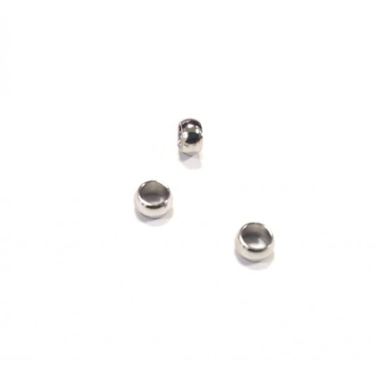 Perles  craser en ACIER 4mm diam int 2,4mm