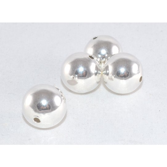 perles en laiton 12 mm de diamtre, 10 microns plaqus en France