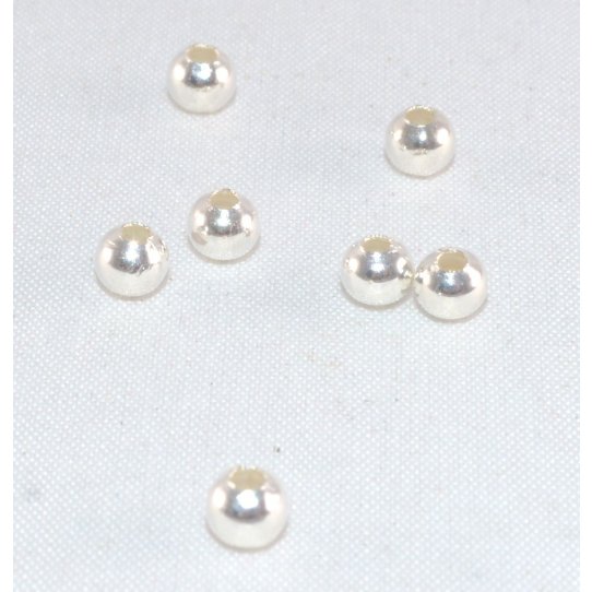 Perles en laiton 4mm plaqu en France 