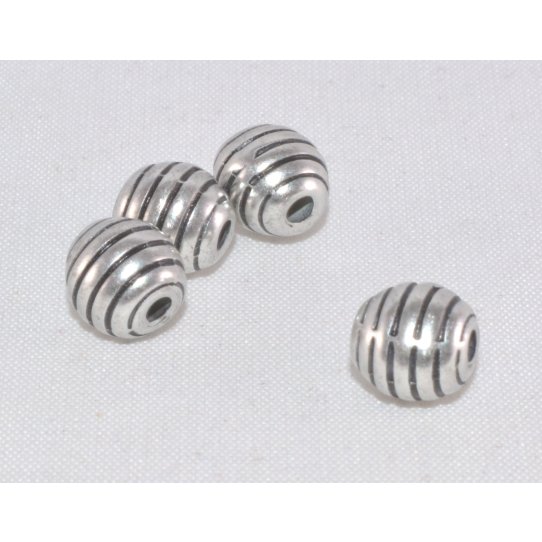 Perles stris 7mm trou 2.05mm