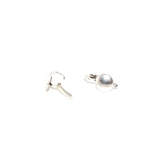 Pewter plated sleeper earrings, french production, 10 microns