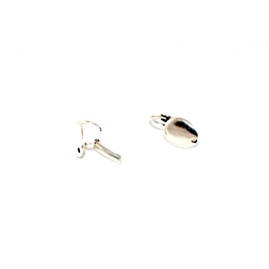 Pewter plated sleeper earrings, french production, 12 microns