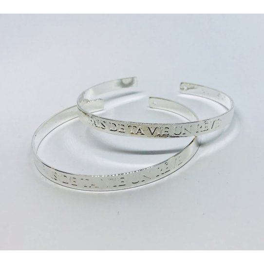 Plated silver brass bracelet