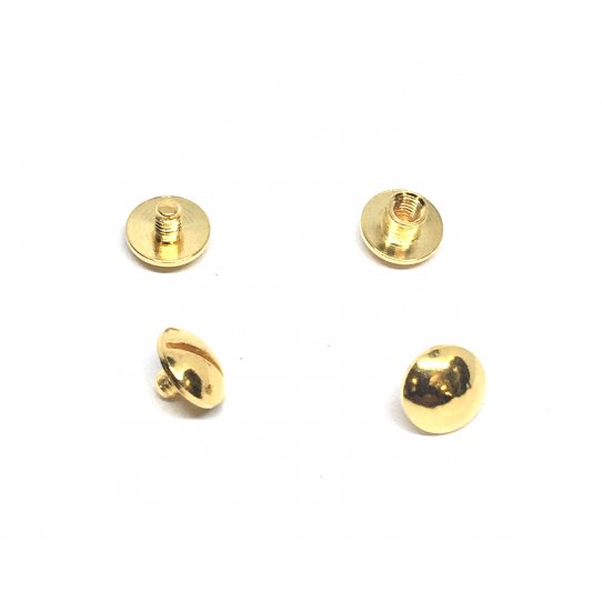 Lowats Rivet Cuir 90 Pièce Anneau Rivets Vis à Anneau Bouton Rond Goujons  Rivets pour Cuir Pull Bague Rivets Clous Cuir en Métal Rivet D'artisanat en