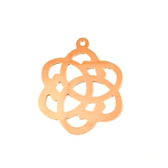 serenity pendant,in rose gold plated in France