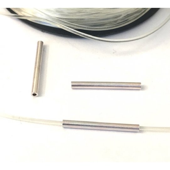 Tube en laiton 20x 2mm trou : 0.9mm plaqu 10 microns en France.