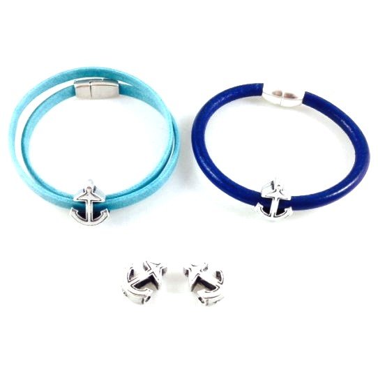 10 anchor loops 5mm flat or round leather