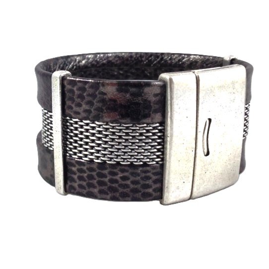 10Passants fin 30mm en etain plaqu argent