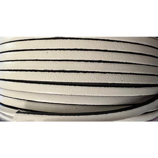1m Calf leather 3mm flat 
