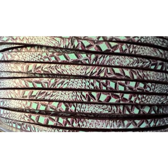 3mm of leather with design