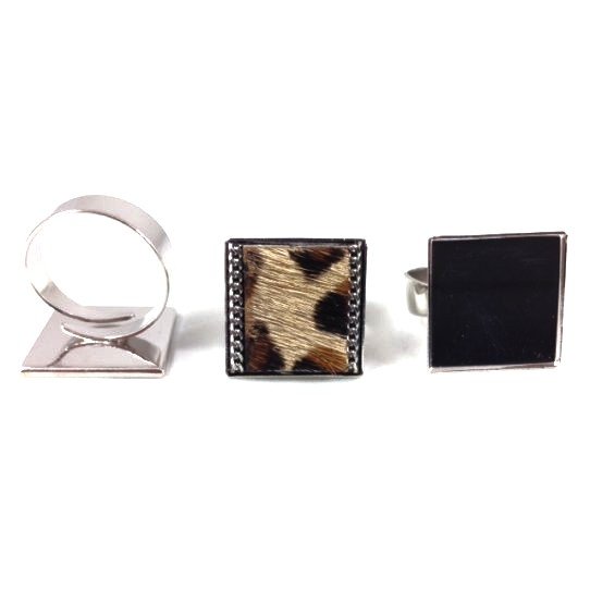 5 Rings with 20x20 plate plated France
