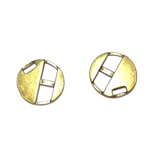  5Fermoirs  Boucle pour cuir 5mm pl argent ou 15 en pl or ou bronze