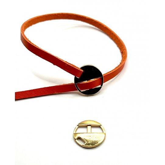  5Fermoirs  Boucle pour cuir 5mm pl argent ou 15 en pl or ou bronze