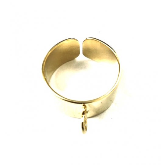 Adjustable rings 5, vertical ring, plated in FRANCE 10 microns