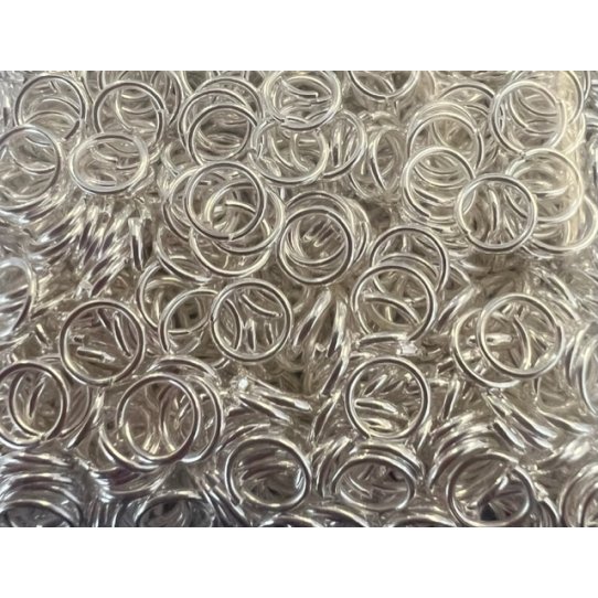 anneaux 6mm fin argent vif  ou or plaqus en France, paisseur 0.6mm