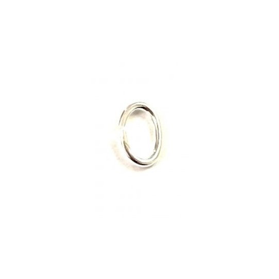 Anneaux ovales 12x8mm plaqu argent vif 10microns ou or pl FR