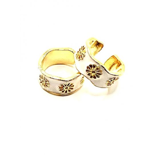 Bague en laiton dor maill