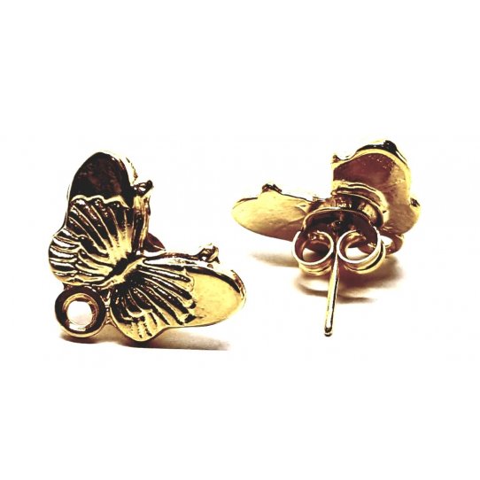 Boucles d'oreilles  clous en forme de papillon