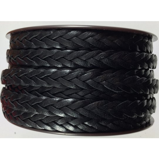 Braided leather 3x4 10mm