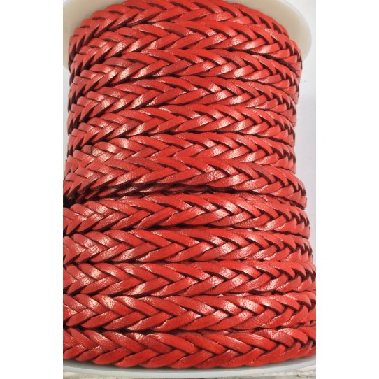 Braided leather 3x4 10mm