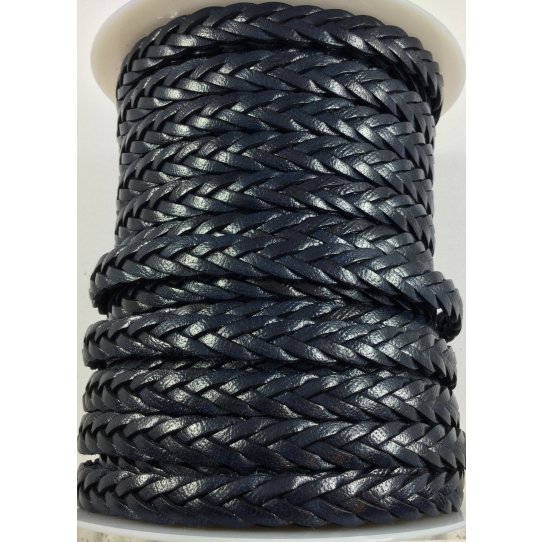 Braided leather 3x4 10mm