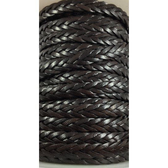 Braided leather 3x4 10mm