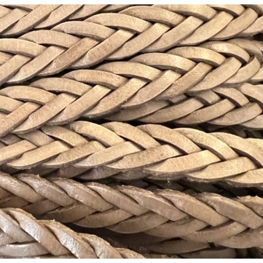 Braided leather 3x4 10mm