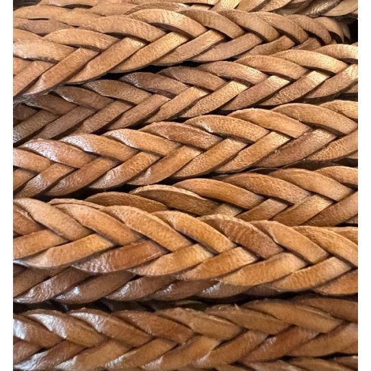 Braided leather 3x4 10mm