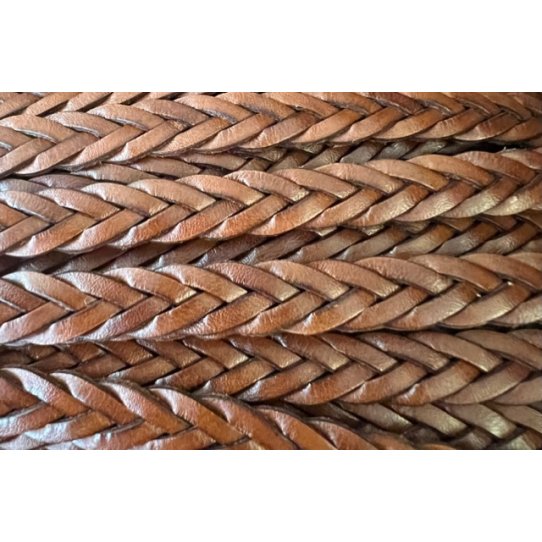 Braided leather 3x4 10mm