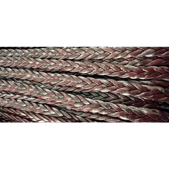 Braided leather 3x4 10mm