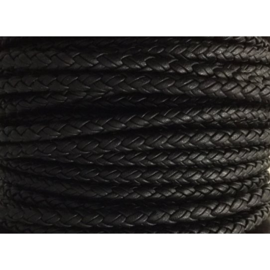 Braided leather 5mm round for MAN