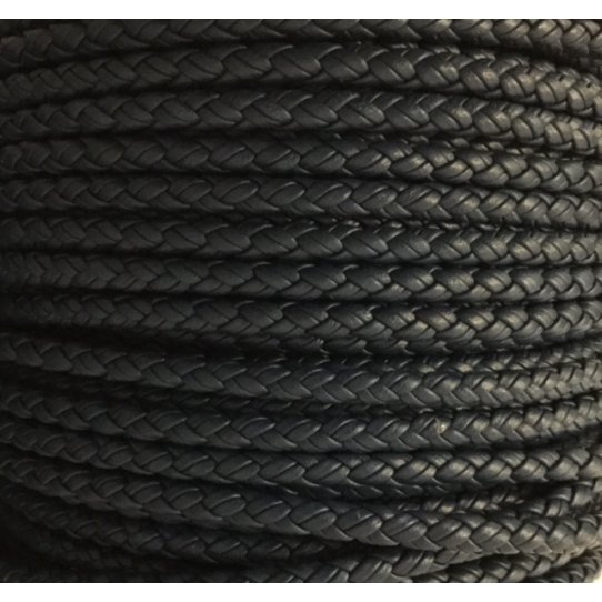 Braided leather 5mm round for MAN