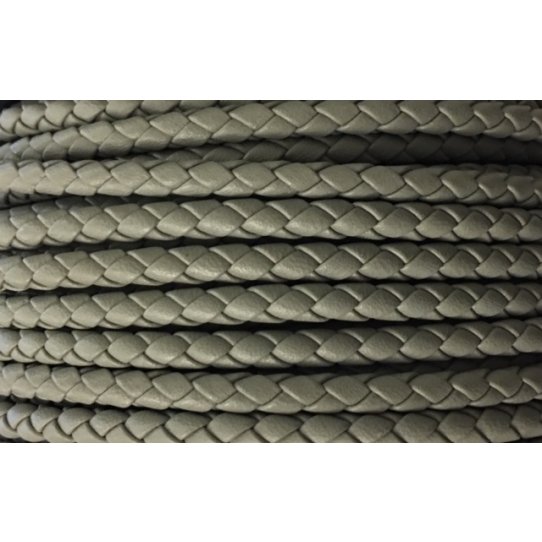 Braided leather 5mm round for MAN