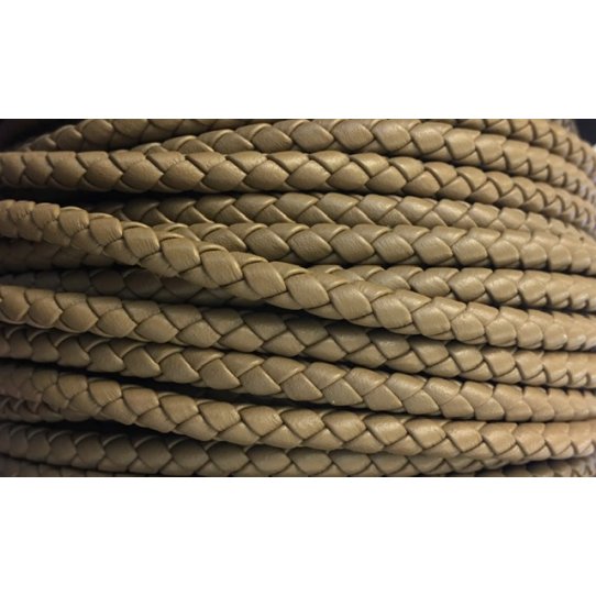 Braided leather 5mm round for MAN