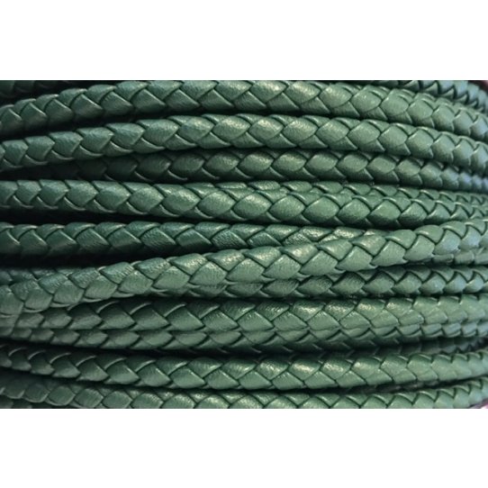 Braided leather 5mm round for MAN