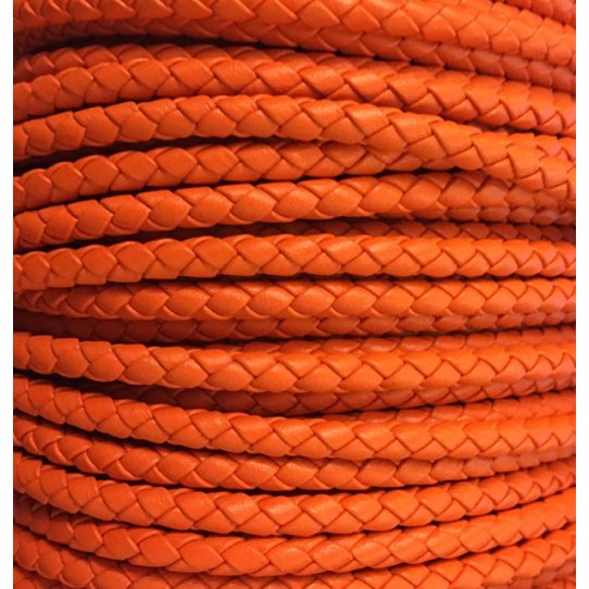 Braided leather 5mm round for MAN