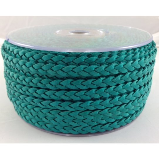 Braided leather 6mm-ITALIAN