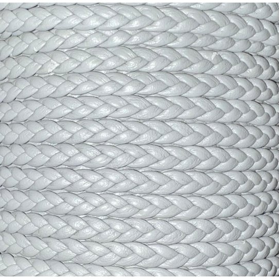 Braided leather double face 4-5mm