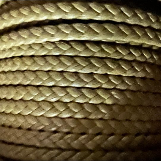 Braided leather double face 4-5mm