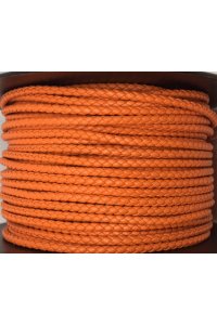 Braided leather round 3-3.5mm