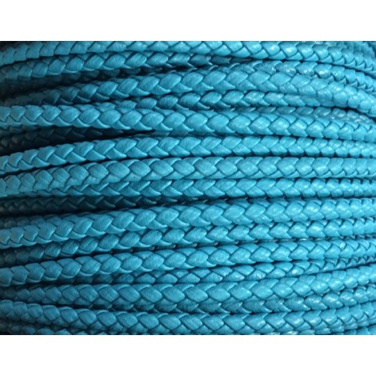 Braided leather round 3-3.5mm